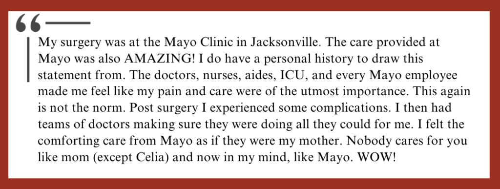 David's patient experience with Carrum and Mayo Clinic