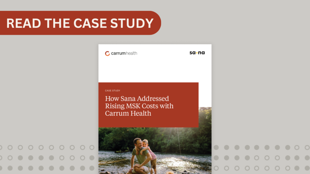 musculoskeletal pain case study with carrum and sana 